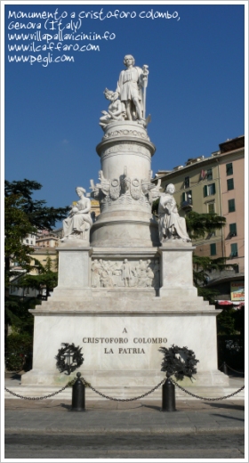 Monumento a Cristoforo Colombo in Piazza Acquaverde